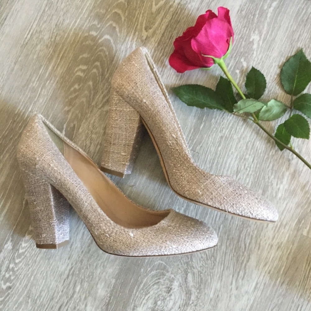 J. Crew Collection Tweed Block Heel
